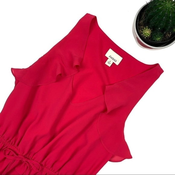 Ambar Hot Pink Sleeveless Mini Dress - Picture 1 of 5